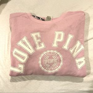 Victoria secret pink Love Pink sweatshirt